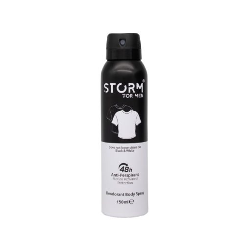 STORM férfi deo spray izzadásgátló BLACK WHITE 150 ML