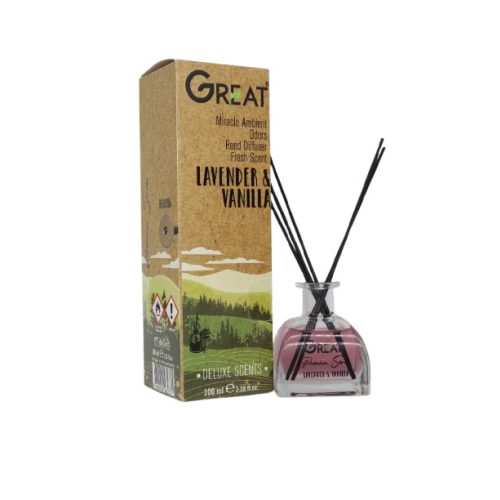 GREAT PRÉMIUM LAVANDER & VANILLA Illatdiffúzor 100 ML