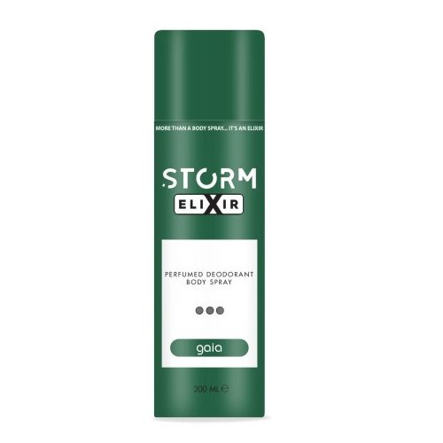 STORM ELIXIR parfümös dezodor spray deodorant GAIA 200 ML